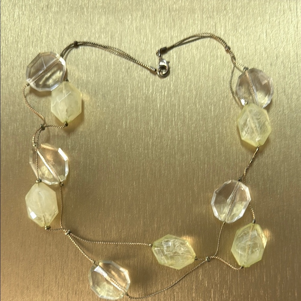 Elegant Gold and Clear Necklace